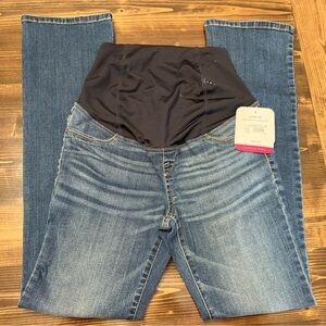 NWT Isabel Maternity Skinny Bootcut Maternity‎ Jeans with Crossover Panel Size 0